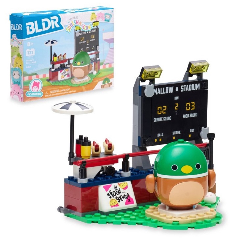 Squishmallows Avery’s Ball Game Building Set - 121pc
